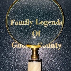 Vintage Handheld Magnifying Glass with Faux Ivory Handle - Gold Tone